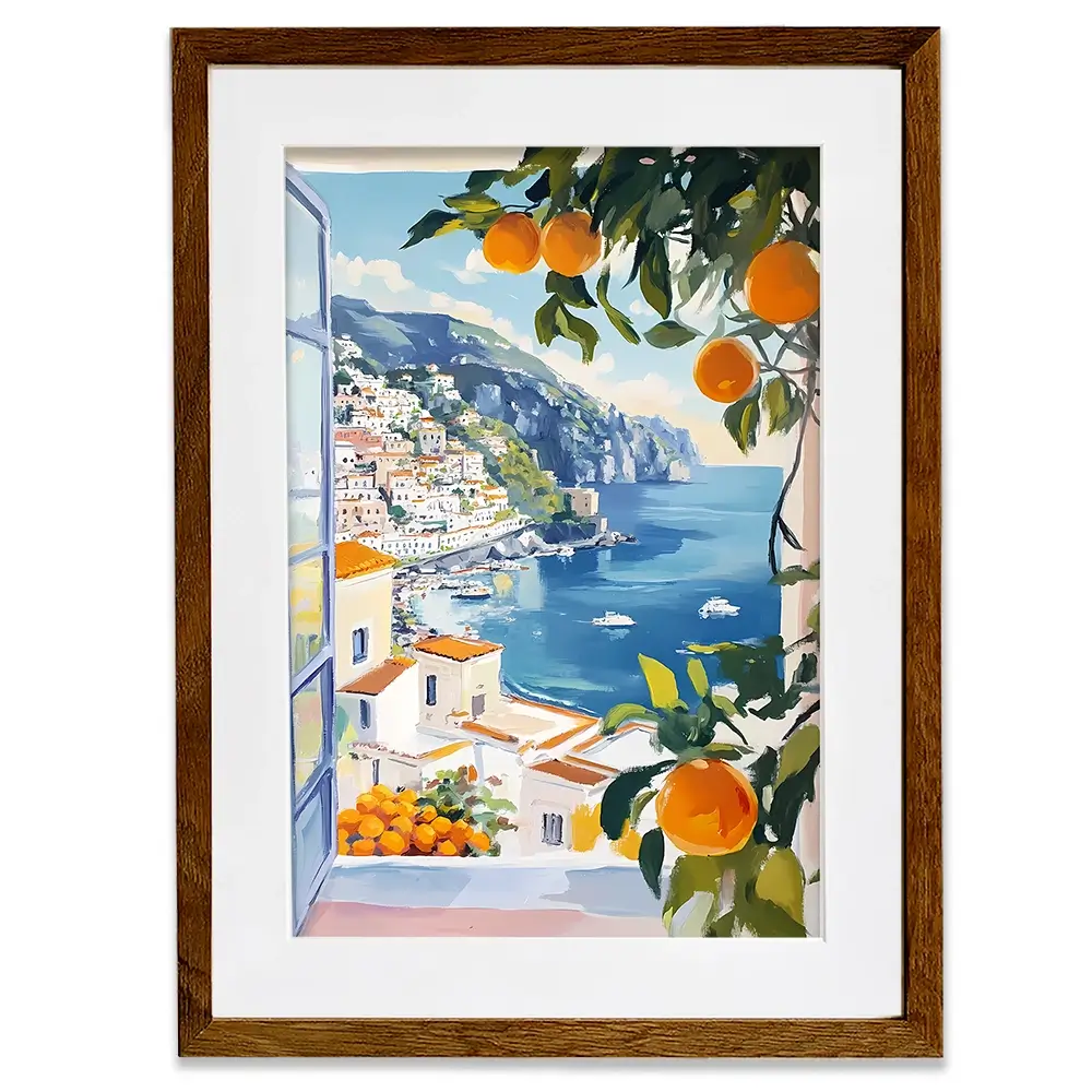 Paintings Of Amalfi Coast 3 Framed Art Print Paintings Of Amalfi Coast 3 Framed Art Print wall art product IAmHomeStudio