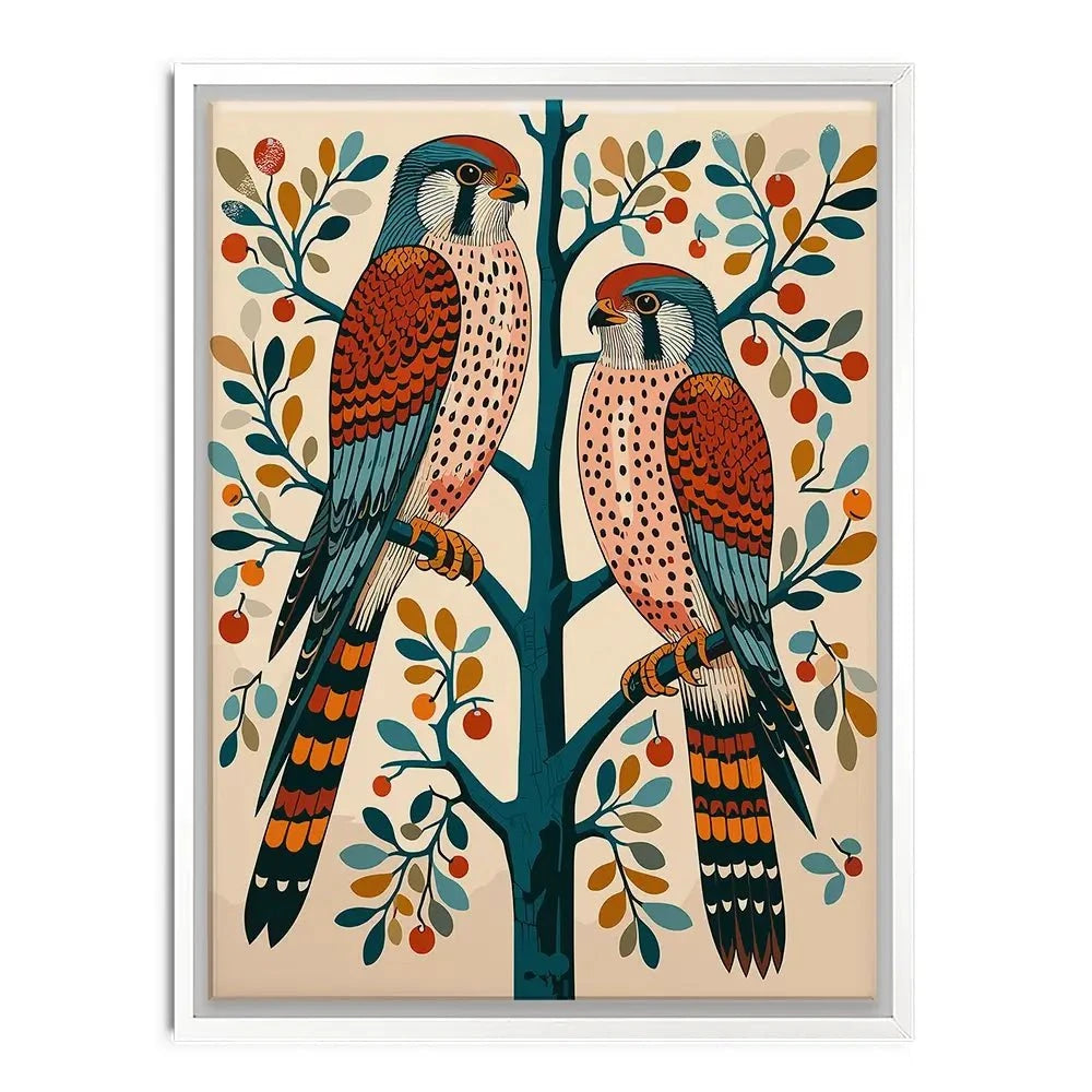 Pair Of Kestrels Canvas Print Pair Of Kestrels Canvas Print wall art product P & M Print Gallery