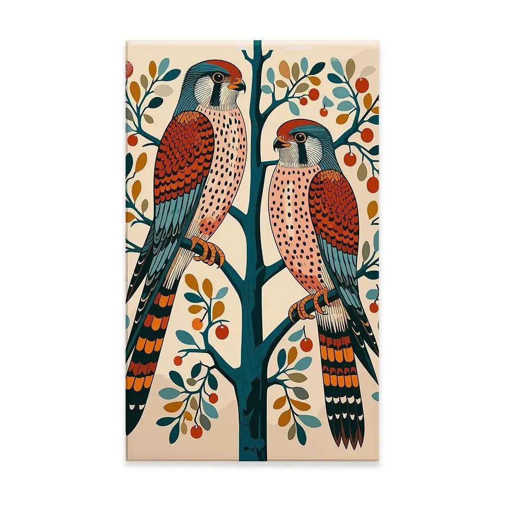 Pair Of Kestrels Canvas Print Pair Of Kestrels Canvas Print wall art product P & M Print Gallery