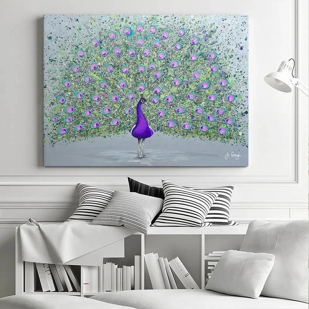 Paisley The Peacock Canvas Print Paisley The Peacock Canvas Print wall art product Jo Gough