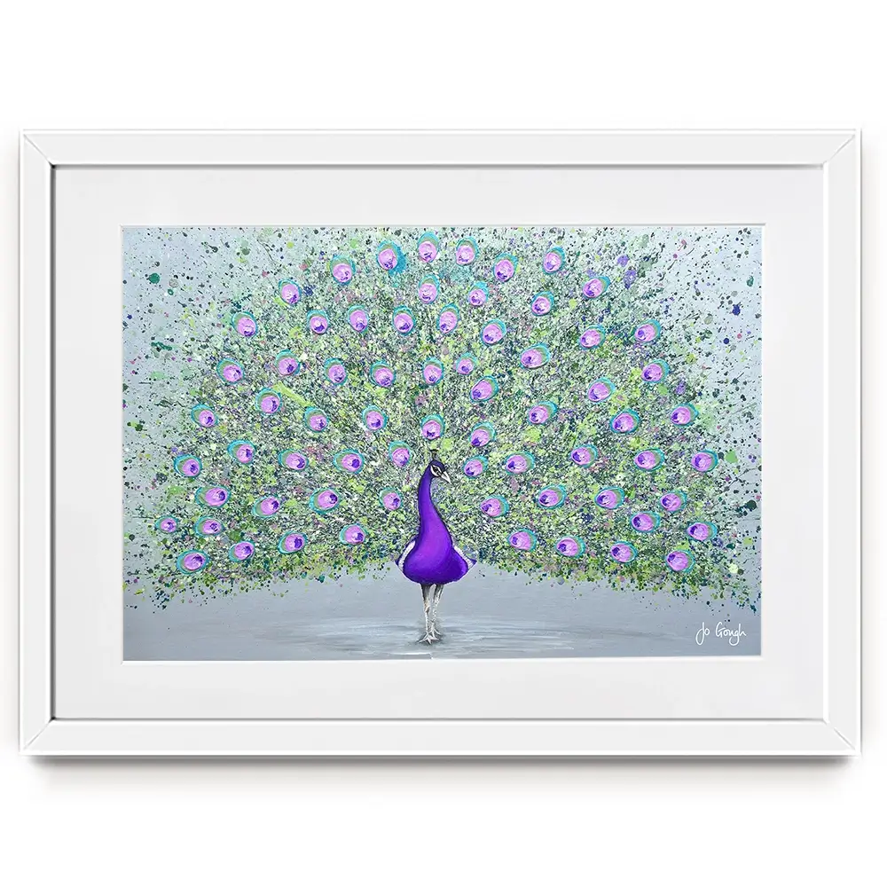 Paisley The Peacock Framed Art Print Paisley The Peacock Framed Art Print wall art product Jo Gough
