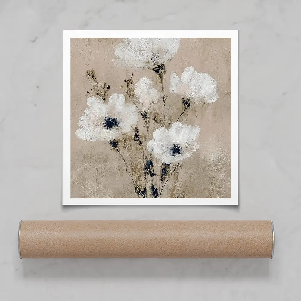Pale Boho Bouquet 3 Square Art Print Pale Boho Bouquet 3 Square Art Print wall art product Chromatic Storm Studio