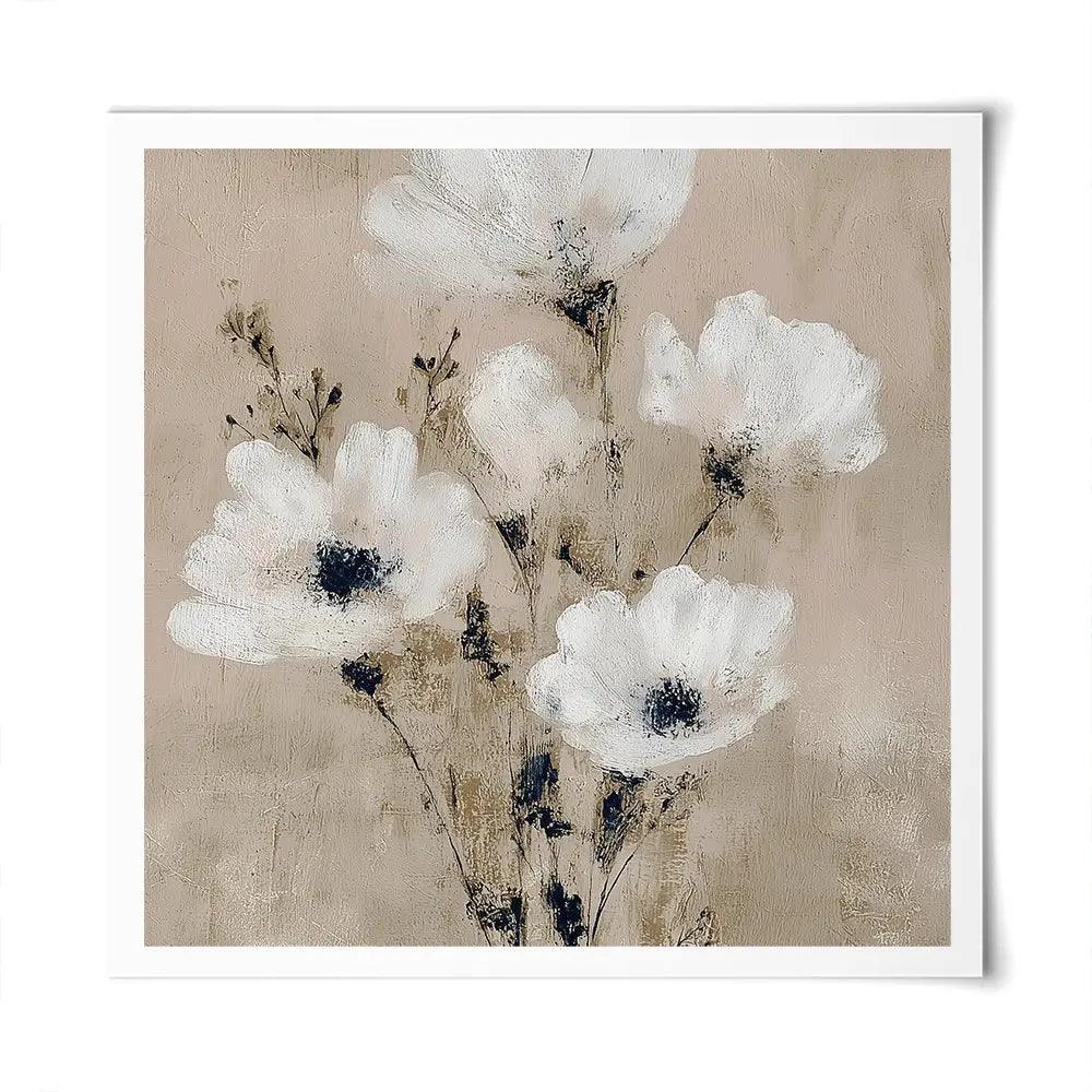 Pale Boho Bouquet 3 Square Art Print Pale Boho Bouquet 3 Square Art Print wall art product Chromatic Storm Studio