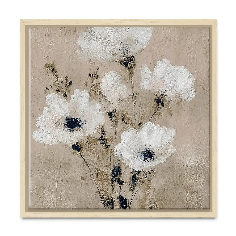 Pale Boho Bouquet 3 Square Canvas Print Pale Boho Bouquet 3 Square Canvas Print wall art product Chromatic Storm Studio
