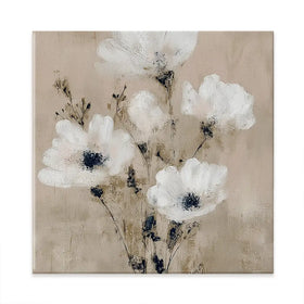 Pale Boho Bouquet 3 Square Canvas Print Pale Boho Bouquet 3 Square Canvas Print wall art product Chromatic Storm Studio
