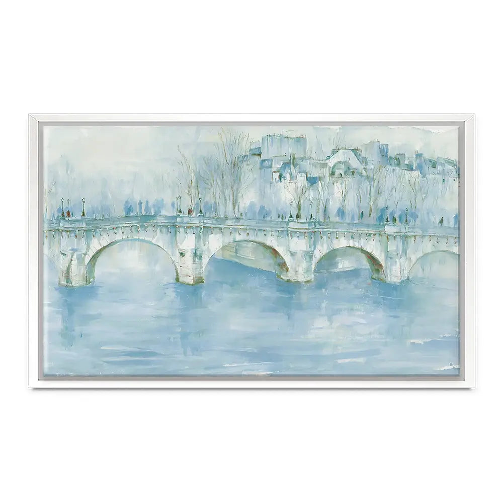 Pale Bridge Over River Canvas Print Pale Bridge Over River Canvas Print wall art product Chromatic Storm Studio
