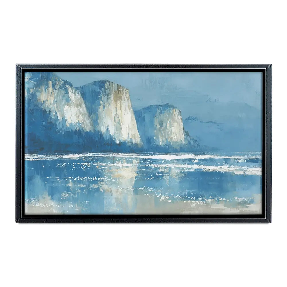 Pale Coastal Cliffs Canvas Print Pale Coastal Cliffs Canvas Print wall art product Chromatic Storm Studio