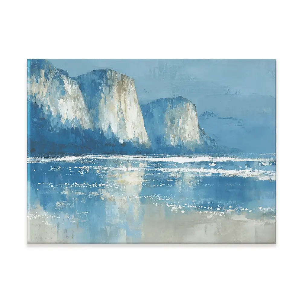 Pale Coastal Cliffs Canvas Print Pale Coastal Cliffs Canvas Print wall art product Chromatic Storm Studio