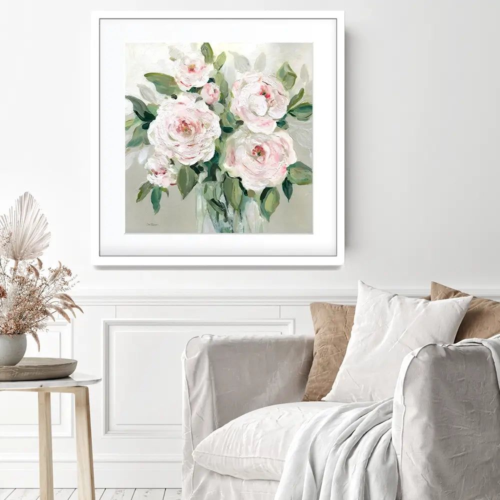 Pale Pink Blossoms Framed Art Print Pale Pink Blossoms Framed Art Print wall art product Carol Robinson