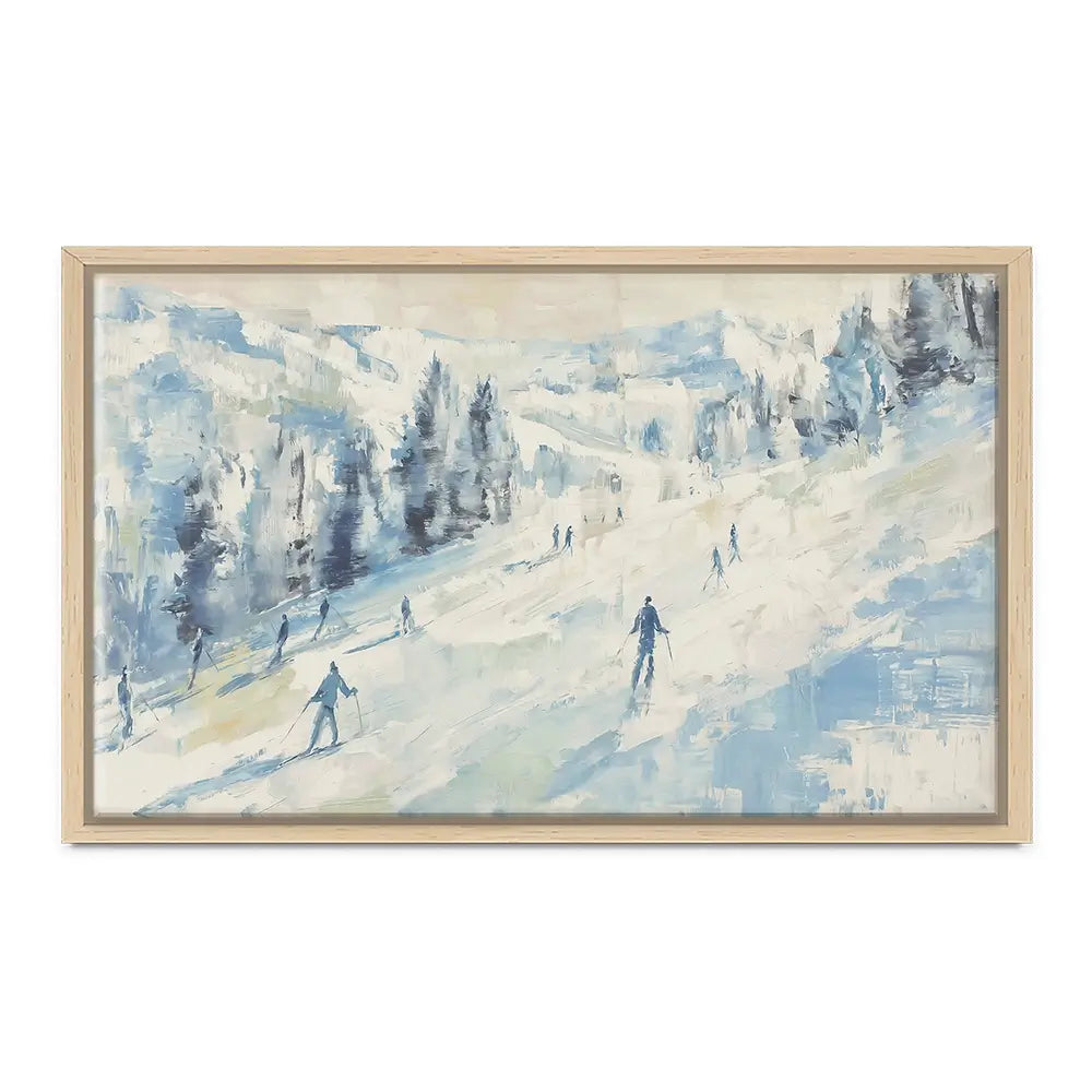 Pale Ski Slope Canvas Print Pale Ski Slope Canvas Print wall art product Chromatic Storm Studio