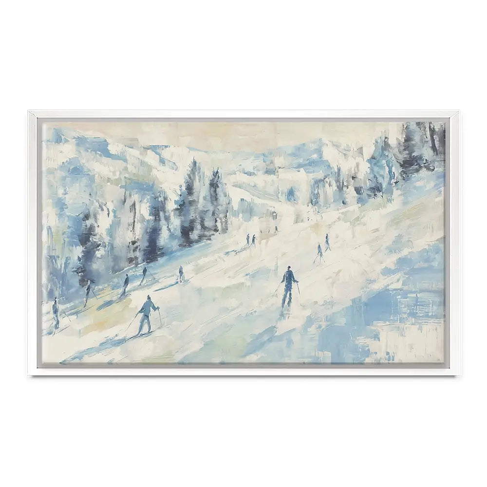 Pale Ski Slope Canvas Print Pale Ski Slope Canvas Print wall art product Chromatic Storm Studio