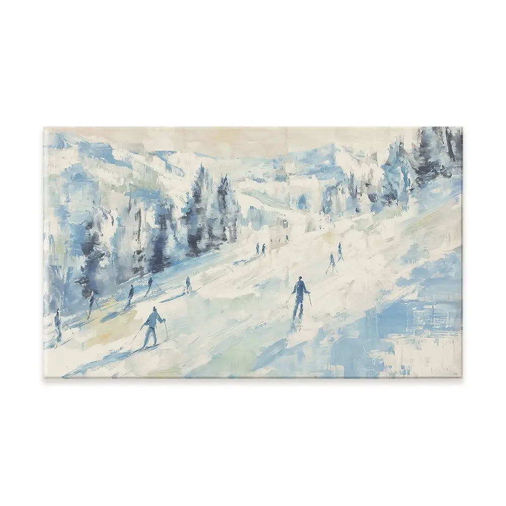 Pale Ski Slope Canvas Print Pale Ski Slope Canvas Print wall art product Chromatic Storm Studio