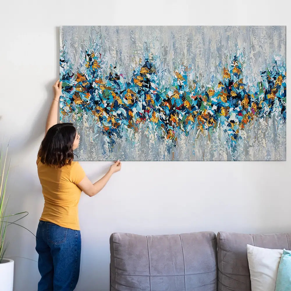 Palette Knife Abstract Oversized Canvas Print Palette Knife Abstract Oversized Canvas Print wall art product Olga Tkachyk