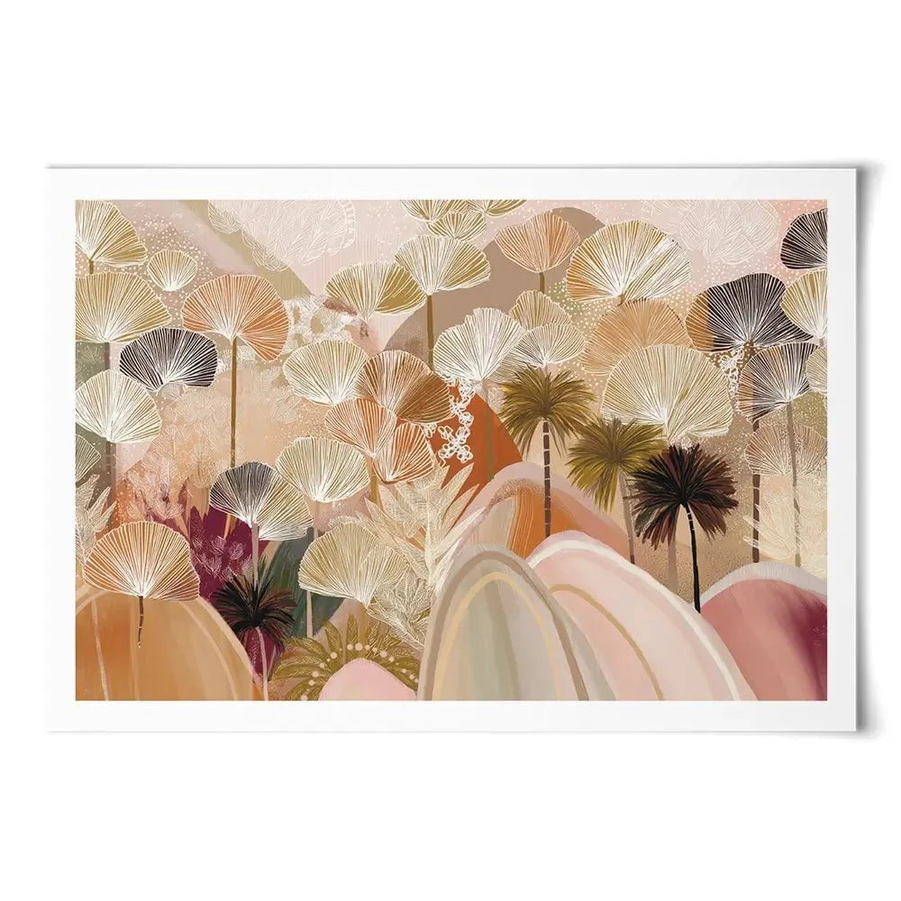 Palms And Poetry Art Print Palms And Poetry Art Print wall art product Isabella Karolewicz