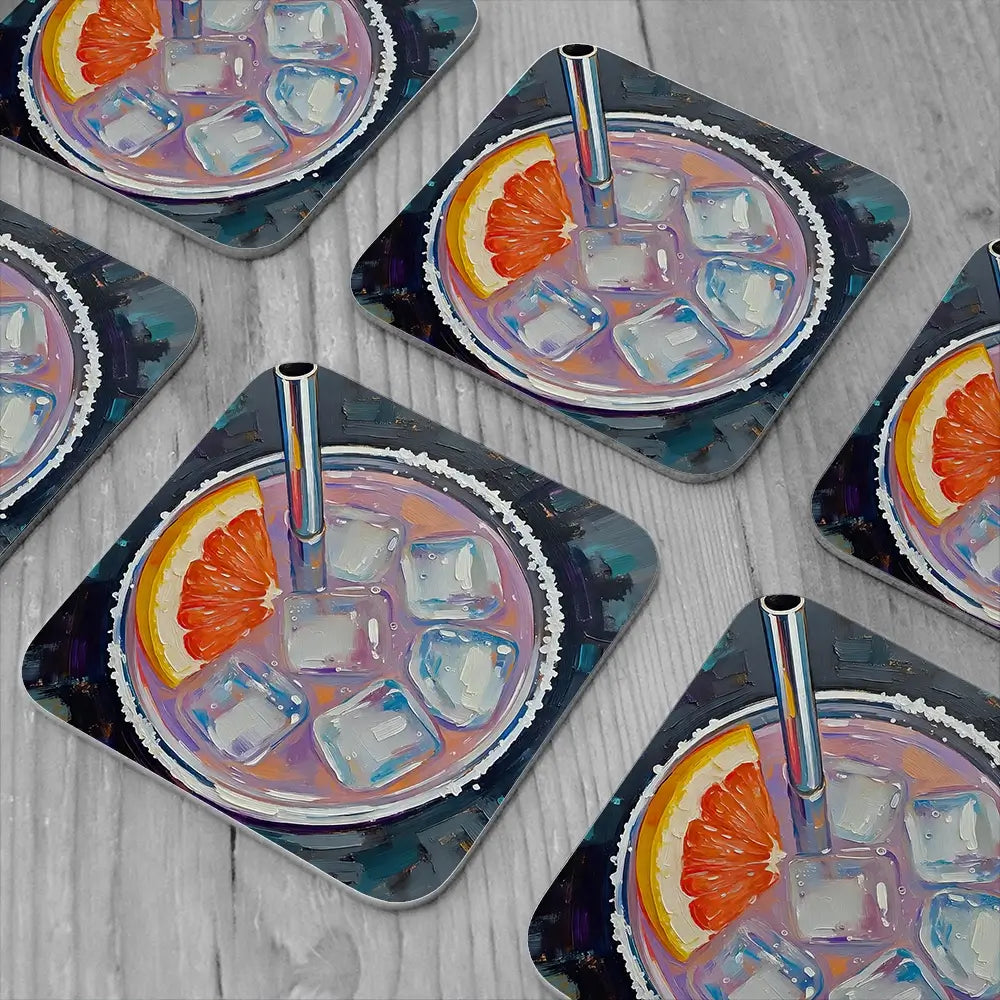 Paloma Cocktail Coaster Set Paloma Cocktail Coaster Set wall art product David Alexander Elder