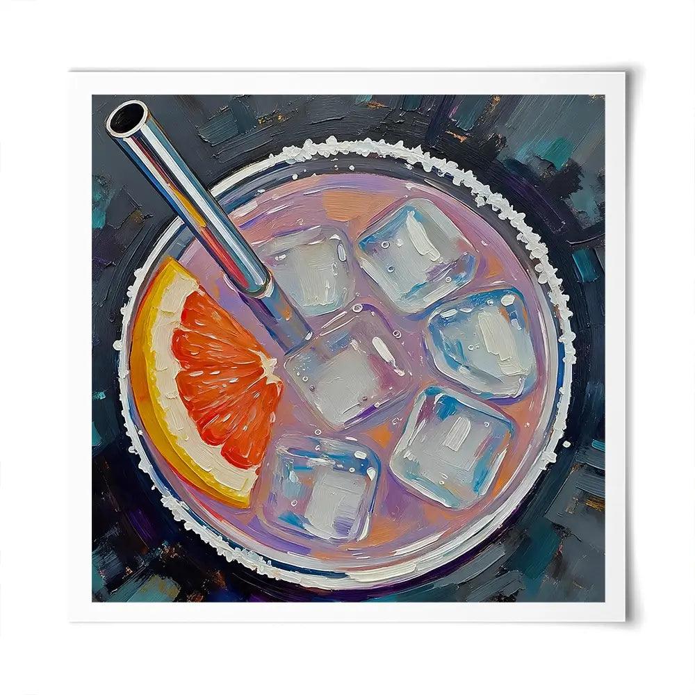 Paloma Cocktail Square Art Print Paloma Cocktail Square Art Print wall art product David Alexander Elder