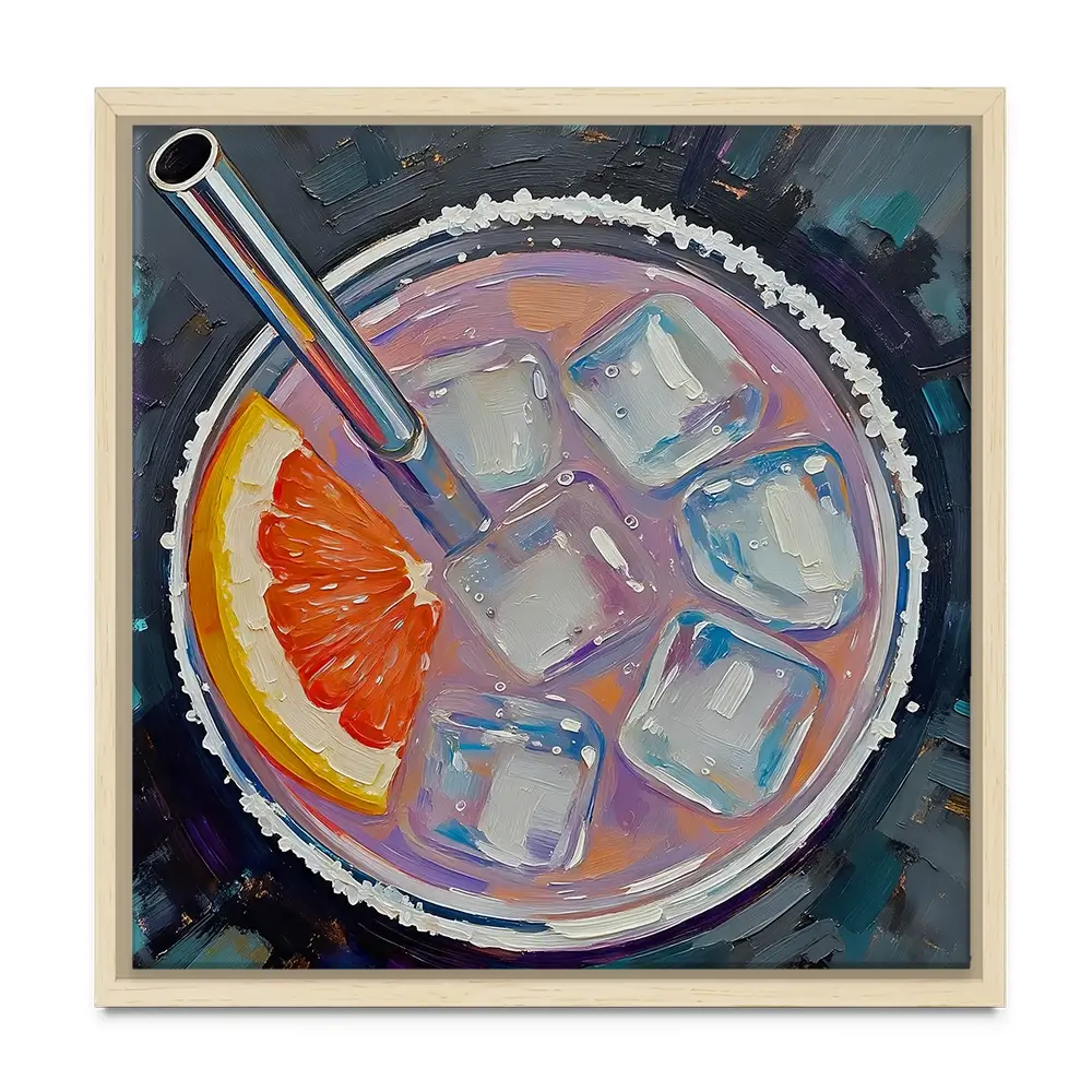 Paloma Cocktail Square Canvas Print Paloma Cocktail Square Canvas Print wall art product David Alexander Elder
