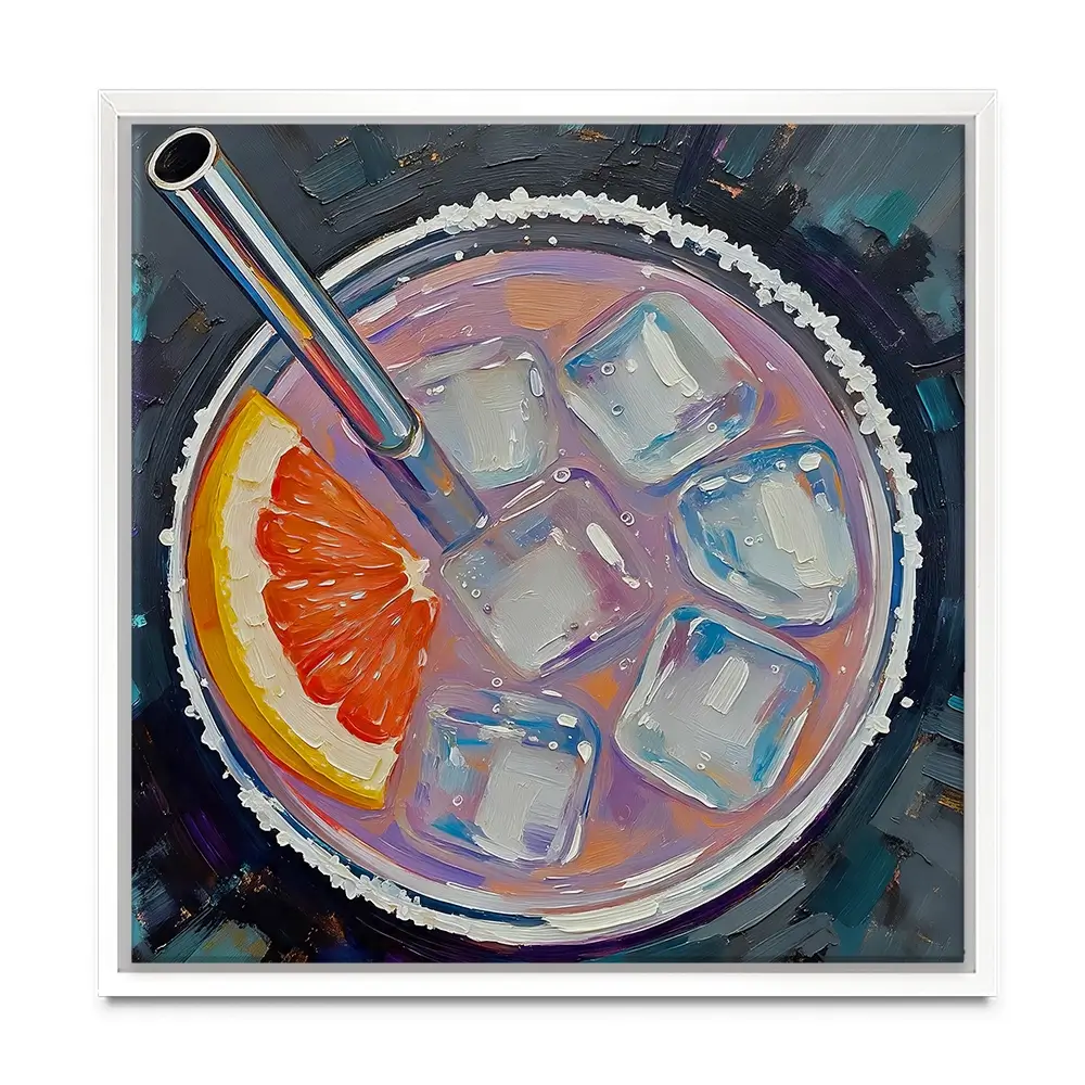 Paloma Cocktail Square Canvas Print Paloma Cocktail Square Canvas Print wall art product David Alexander Elder
