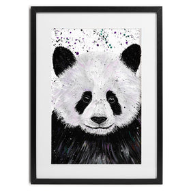Panda Henry Framed Art Print wall art product Emma LC Art