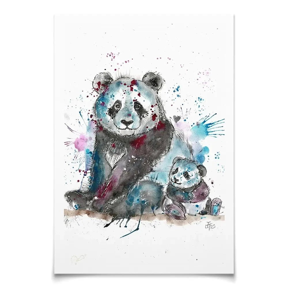Panda Mama Art Print Panda Mama Art Print wall art product Jamie Taylor
