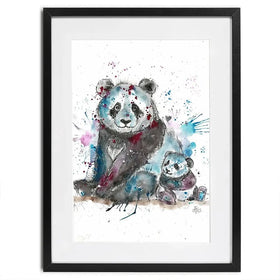 Panda Mama Framed Art Print Panda Mama Framed Art Print wall art product Jamie Taylor