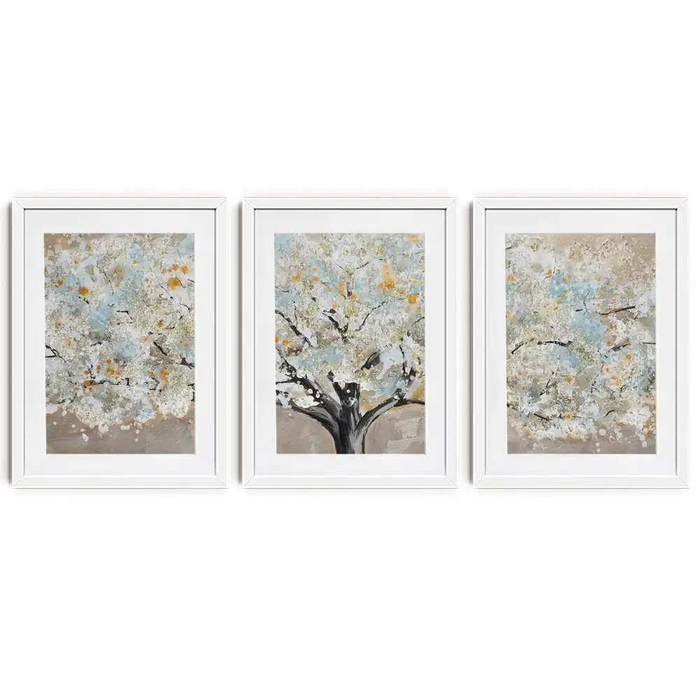 Panoramic Tree Framed Art Print Trio Panoramic Tree Framed Art Print Trio wall art product Art Print Shop