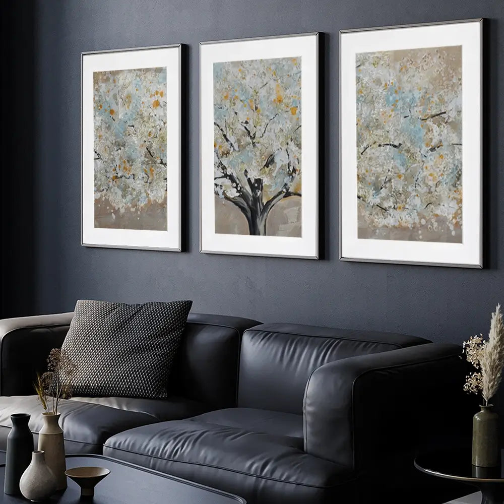 Panoramic Tree Framed Art Print Trio Panoramic Tree Framed Art Print Trio wall art product Art Print Shop