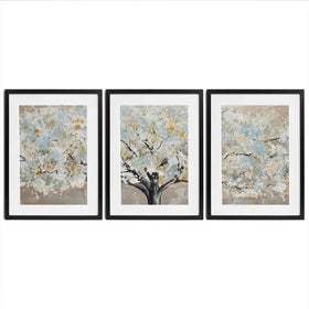 Panoramic Tree Framed Art Print Trio Panoramic Tree Framed Art Print Trio wall art product Art Print Shop