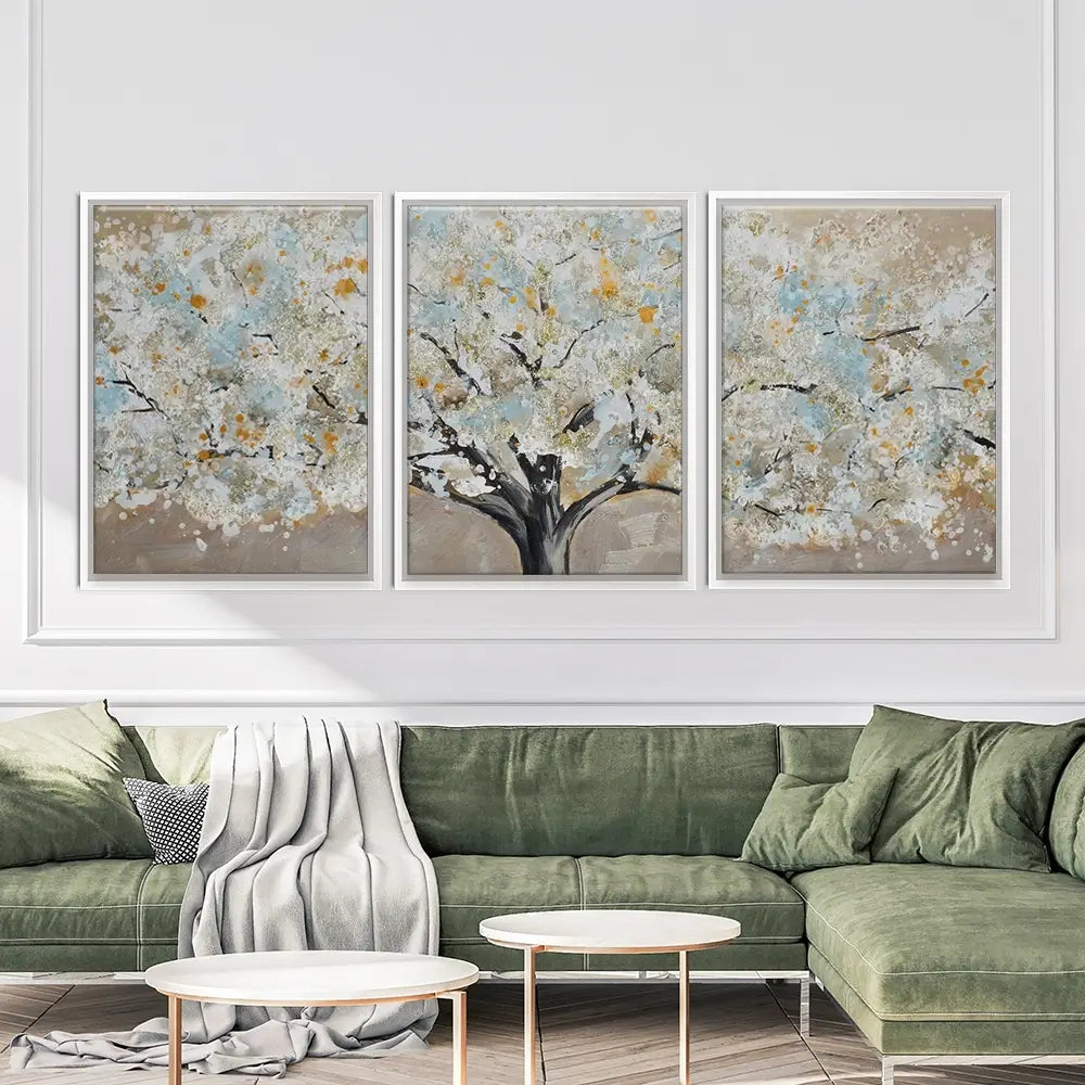 Panoramic Tree Trio Canvas Print Panoramic Tree Trio Canvas Print wall art product JS CHENYU ARTS / Shutterstock