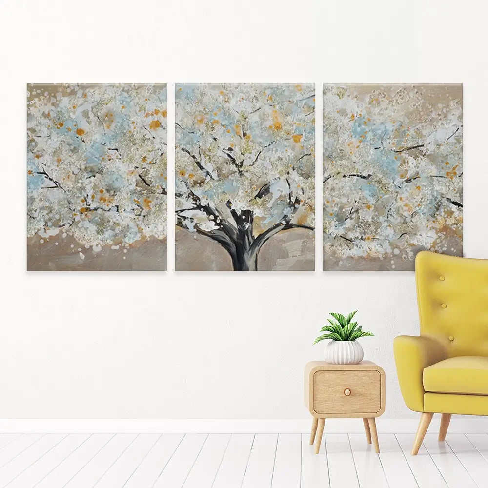 Panoramic Tree Trio Canvas Print Panoramic Tree Trio Canvas Print wall art product JS CHENYU ARTS / Shutterstock