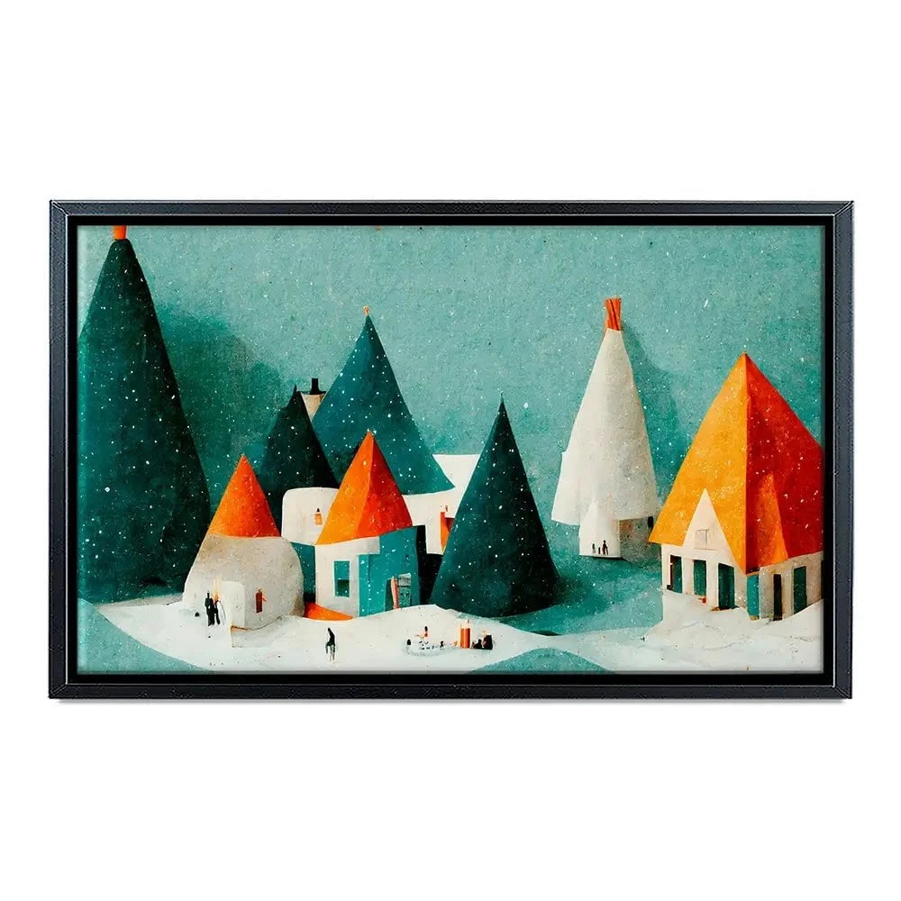 Paper Village Canvas Print Paper Village Canvas Print wall art product Treechild