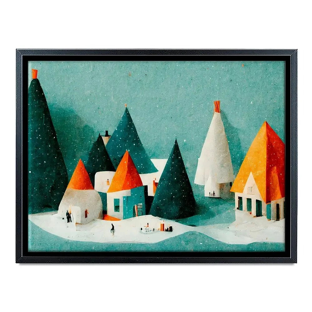 Paper Village Canvas Print Paper Village Canvas Print wall art product Treechild