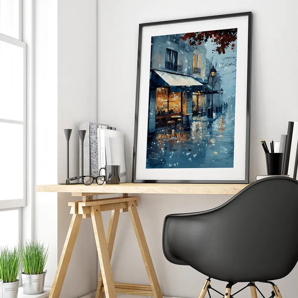 Paris Café Framed Art Print Paris Café Framed Art Print wall art product Arlington Prints - Independent