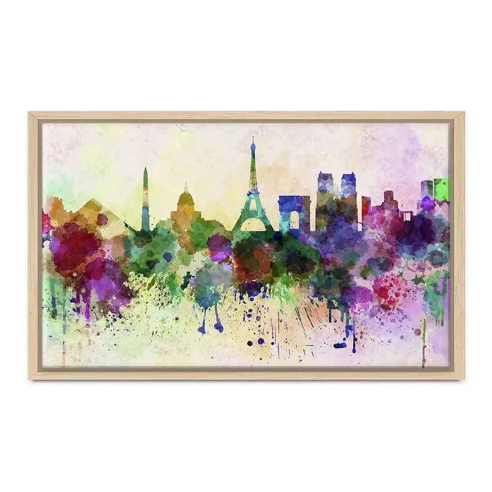 Paris Skyline Canvas Print Paris Skyline Canvas Print wall art product Cristina Romero Palma / Shutterstock