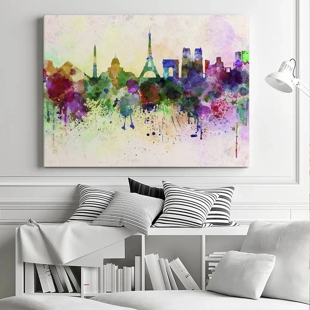 Paris Skyline Canvas Print Paris Skyline Canvas Print wall art product Cristina Romero Palma / Shutterstock