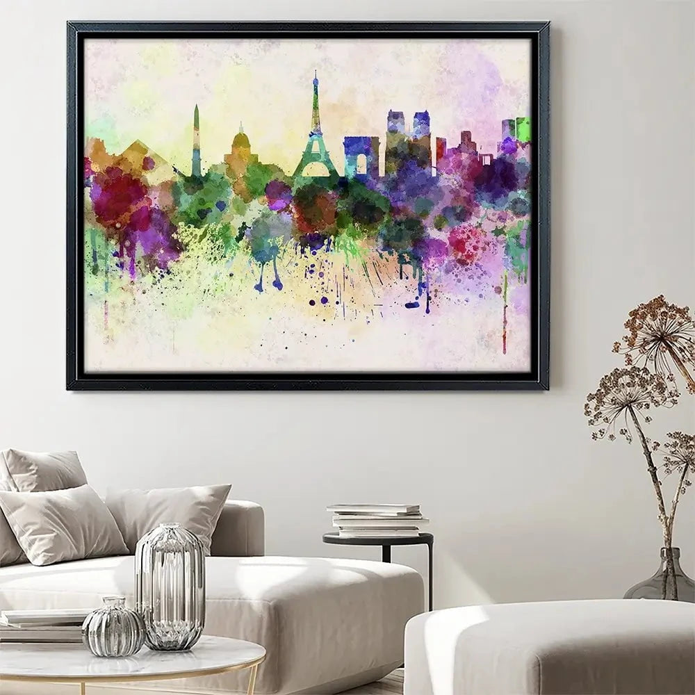 Paris Skyline Canvas Print Paris Skyline Canvas Print wall art product Cristina Romero Palma / Shutterstock