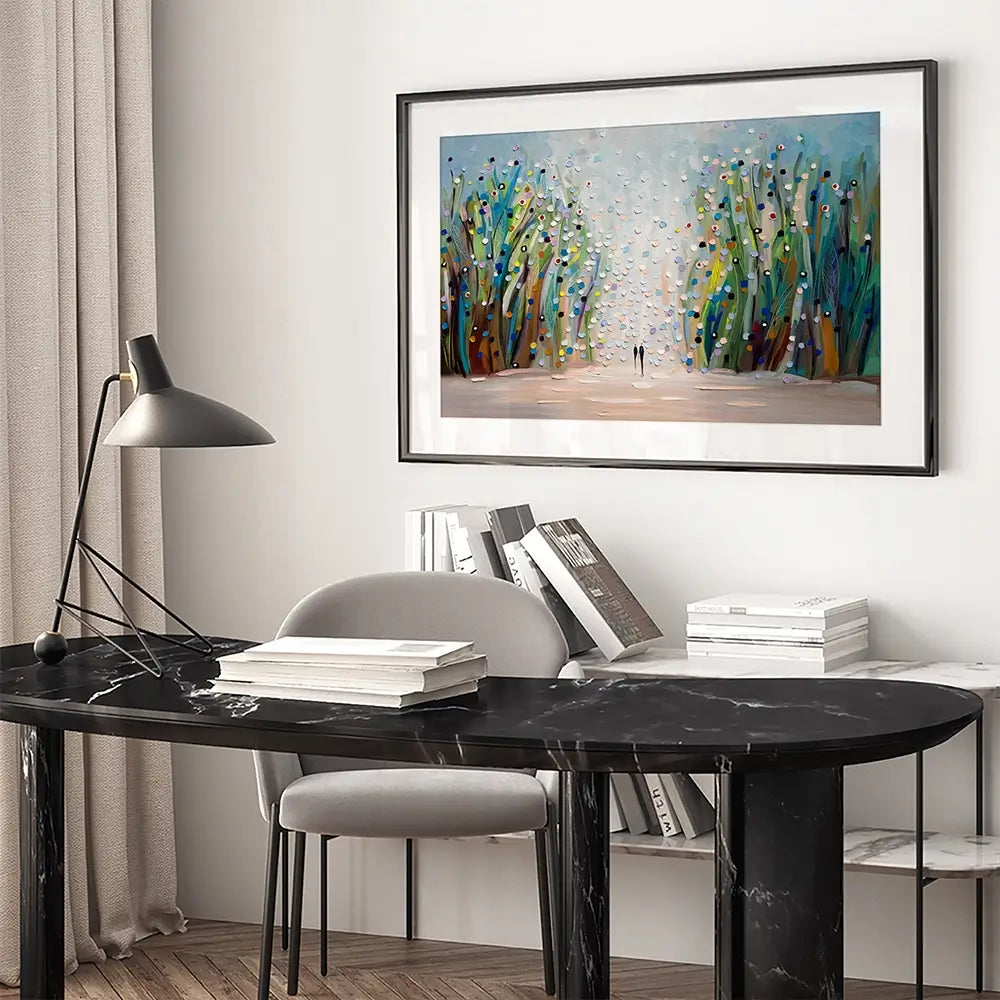 Park Stroll Framed Art Print Park Stroll Framed Art Print wall art product Ekaterina Ermilkina