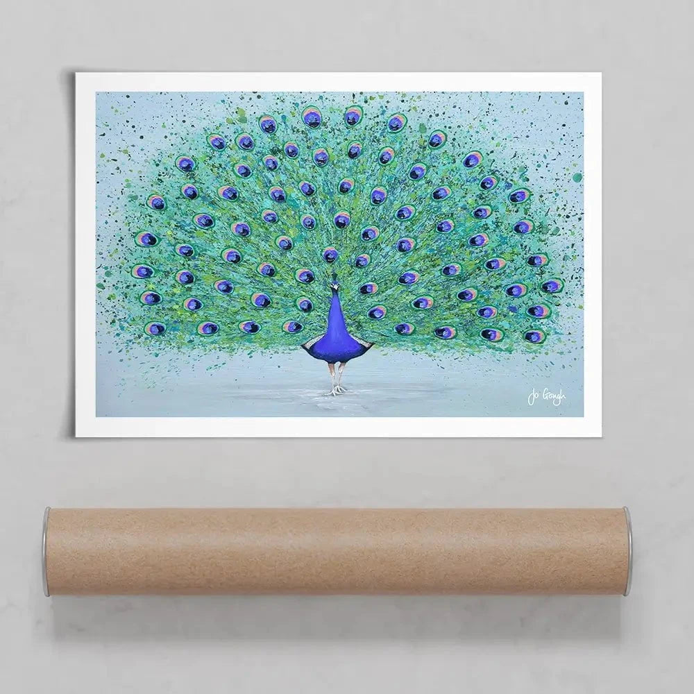 Parker The Peacock Art Print Parker The Peacock Art Print wall art product Jo Gough