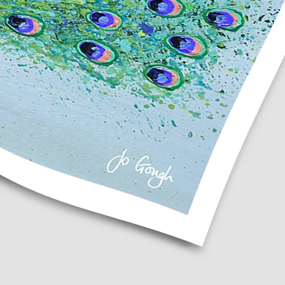 Parker The Peacock Art Print Parker The Peacock Art Print wall art product Jo Gough