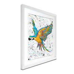 Parrot Macey Framed Art Print wall art product Emma LC Art