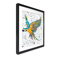 Parrot Macey Framed Art Print wall art product Emma LC Art