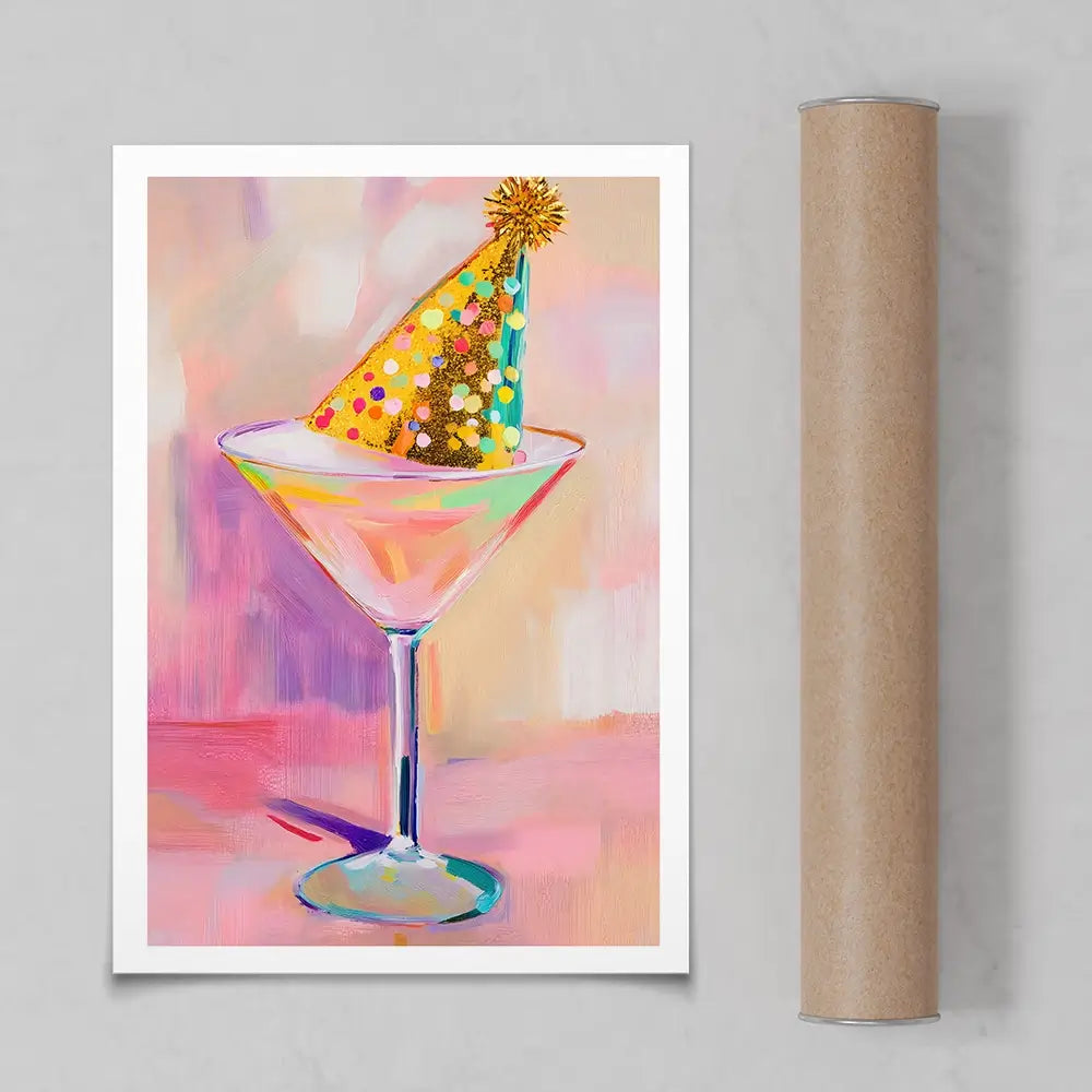 Party Cosmopolitan Art Print Party Cosmopolitan Art Print wall art product LSR Design Studio - Independent