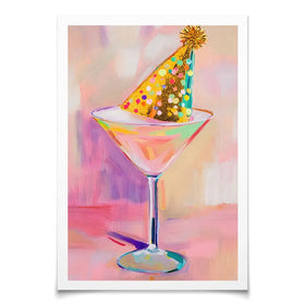 Party Cosmopolitan Art Print Party Cosmopolitan Art Print wall art product LSR Design Studio - Independent