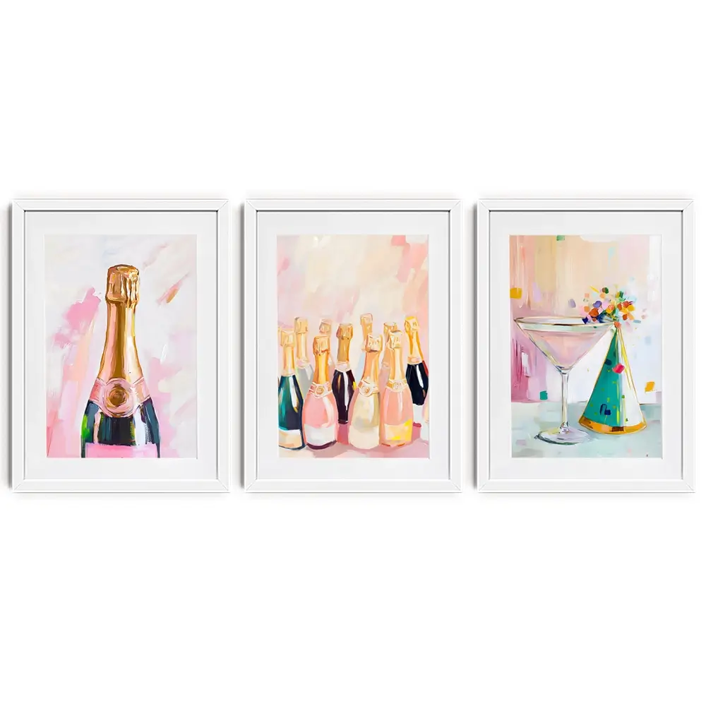 Party Girl Framed Art Print Trio Party Girl Framed Art Print Trio wall art product LSR Design Studio - Independent