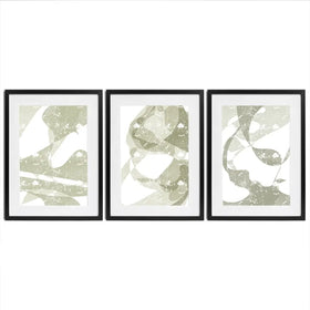 Pastel Green Framed Art Print Trio Pastel Green Framed Art Print Trio wall art product Yuli Saputra