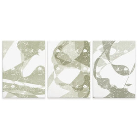 Pastel Green Trio Canvas Print Pastel Green Trio Canvas Print wall art product Yuli Saputra