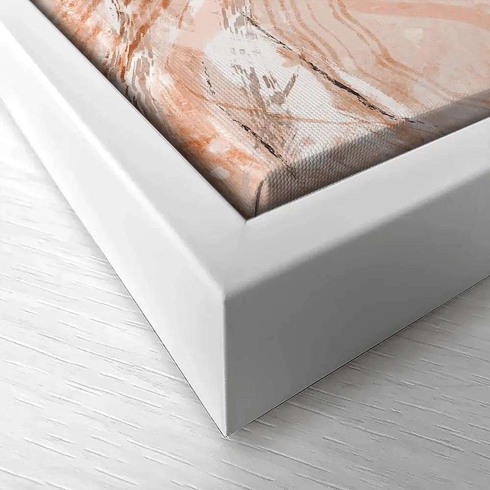 Pastel Peach Sea Canvas Print Pastel Peach Sea Canvas Print wall art product Treechild
