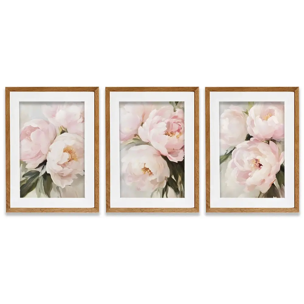 Pastel Pink Secret Framed Art Print Trio Pastel Pink Secret Framed Art Print Trio wall art product IAmHomeStudio