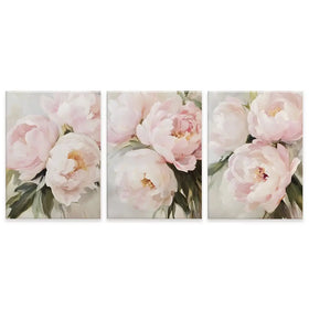 Pastel Pink Secret Trio Canvas Print Pastel Pink Secret Trio Canvas Print wall art product IAmHomeStudio