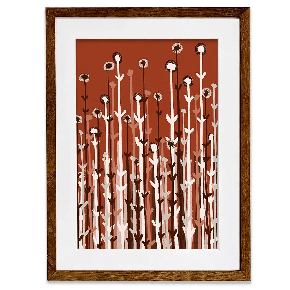 Pastel Plants Framed Art Print Pastel Plants Framed Art Print wall art product Treechild